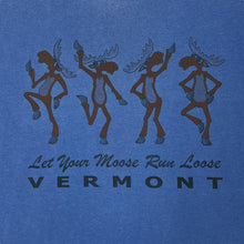 Load image into Gallery viewer, Comfort Colors LET YOUR MOOSE RUN LOOSE &quot;Vermont&quot; Cartoon Souvenir Spellout Graphic T-Shirt
