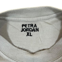 Load image into Gallery viewer, Vintage PETRA JORDAN Embroidered Camel Souvenir Cream Short Sleeve T-Shirt
