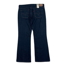 Load image into Gallery viewer, LEVI’S 545 Low Rise Slim Fit Boot Cut Stretch Dark Blue Denim Jeans
