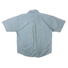 Load image into Gallery viewer, Vintage Timberland Classic Grey Blue White Check Short Sleeve Button-Up Cotton Shirt
