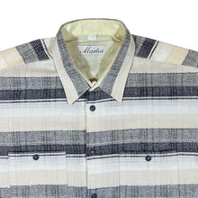 Load image into Gallery viewer, Vintage 90's MARTEX Multi Striped Short Sleeve Flannel Shirt
