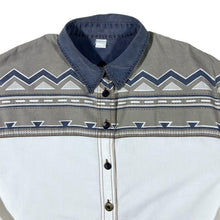Load image into Gallery viewer, Vintage Forbidden Co. Aztec Patterned Cowboy Western Cotton Long Sleeve Shirt
