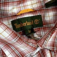 Load image into Gallery viewer, Vintage TIMBERLAND Plaid Check Embroidered Mini Pocket Logo Short Sleeve Button-Up Cotton Shirt
