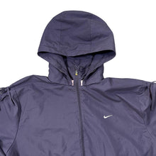 Load image into Gallery viewer, NIKE GOLF Classic Embroidered Mini Logo Purple Hooded Windbreaker Jacket
