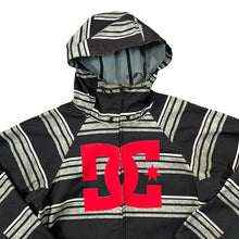 Load image into Gallery viewer, DC SHOES CO. ExoTex Series 10000 Big Logo Striped Hooded Snowboard Waterproof Jacket
