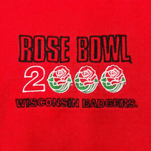 Load image into Gallery viewer, Vintage NCAA WISCONSIN BADGERS &quot;Rose Bowl 2000&quot; College Embroidered Spellout Crewneck Sweatshirt
