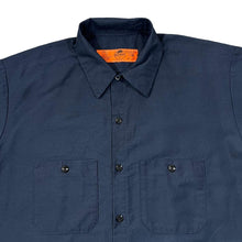 Load image into Gallery viewer, Vintage RED KAP Classic Navy Blue Skater Worker Short Sleeve Polyester Cotton Shirt
