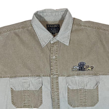 Load image into Gallery viewer, Vintage RAMBO &amp; CO. Explorerwear Beige Brown Safari Heavy Cotton Short Sleeve Shirt
