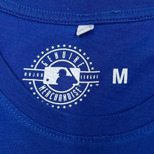 Load image into Gallery viewer, MLB Texas Rangers Big Logo Spellout Baseball Graphic Blue T-Shirt

