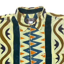Load image into Gallery viewer, Vintage 90's The Territory Ahead Crazy Abstract Patterned Short Sleeve Cotton Shirt
