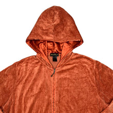 Load image into Gallery viewer, Early 00&#39;s ASHLEY STEWART Y2K Classic Basic Essential Velvet Velour Zip Hooded Tracksuit Top
