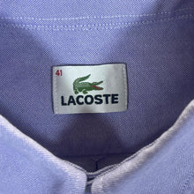 Load image into Gallery viewer, Vintage Lacoste Classic Blue Pocket Logo Short Sleeve Button-Up Cotton Shirt
