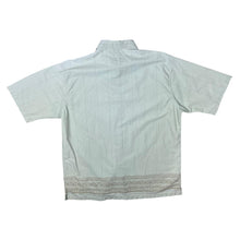 Load image into Gallery viewer, Vintage Timberland Beige Patterned Concealed Button Short Sleeve Shirt
