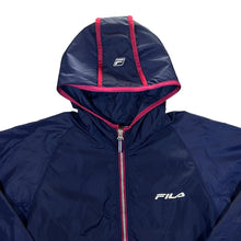 Load image into Gallery viewer, Vintage FILA Embroidered Mini Logo Hooded 1/2 Zip Windbreaker Cagoule Jacket
