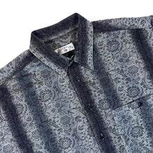 Load image into Gallery viewer, Vintage 90's Matchplay Grey Mix Floral Patterned Long Sleeve Shirt
