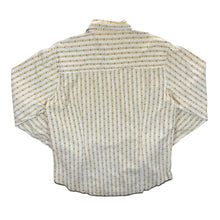 Load image into Gallery viewer, Rare Vintage Denim Friendly Cowboy Western Floral Patterned Long Sleeve Popper Shirt
