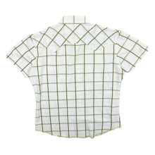 Load image into Gallery viewer, Early 00&#39;s Lee Embroidered Cowboy Western Plaid Check Popper Short Sleeve Shirt
