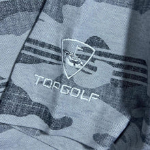 Load image into Gallery viewer, Travis Mathew &quot;Topgolf&quot; Hawaiian Camo Grey Patterned Pima Cotton Blend Golf Polo Shirt
