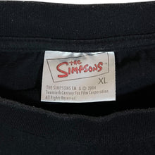 Load image into Gallery viewer, Vintage The Simpsons (2004) &quot;Cruel Scale&quot; Homer TV Show Graphic Black T-Shirt
