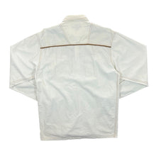 Load image into Gallery viewer, Vintage Designer&#39;s Club Cowboy Western Embroidered Cream White Long Sleeve Shirt
