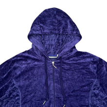 Load image into Gallery viewer, CROFT &amp; BARROW Y2K Classic Basic Essential Velvet Velour Zip Hooded Tracksuit Top

