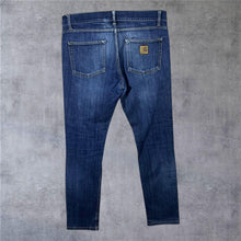 Load image into Gallery viewer, Carhartt "Rebel Pant" Classic Blue Denim Slim Tapered Fit Jeans

