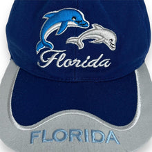 Load image into Gallery viewer, Early 00’s FLORIDA Dolphin Colour Block Embroidered Souvenir Spellout Baseball Cap
