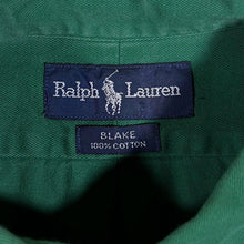 Load image into Gallery viewer, Vintage Ralph Lauren &quot;Blake&quot; Classic Green Long Sleeve Cotton Button-Up Shirt
