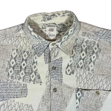 Load image into Gallery viewer, Vintage EMOS NATURAL Crazy Abstract Patterned Short Sleeve Flannel Shirt
