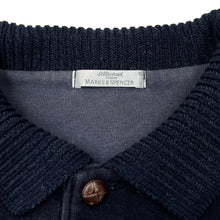 Load image into Gallery viewer, Vintage ST MICHAEL Marks &amp; Spencer Cable Knit Panel Collared Sweatshirt
