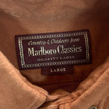 Load image into Gallery viewer, Vintage Marlboro Classics Burnt Orange-Brown Long Sleeve Cotton Button-Up Shirt
