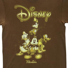 Load image into Gallery viewer, Early 00&#39;s DISNEY &quot;Florida&quot; Character Souvenir Spellout Graphic Brown T-Shirt
