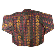 Load image into Gallery viewer, Vintage 90&#39;s Cowboy Western Aztec Multi Colour Patterned Long Sleeve Cotton Shirt
