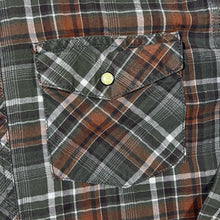 Load image into Gallery viewer, Outdoor Life Cowboy Western Plaid Check Popper Long Sleeve Shirt
