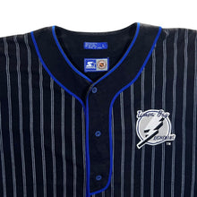 Load image into Gallery viewer, Vintage Starter NHL Tampa Bay Lightning Pinstripe Ice Hockey Baseball Jersey
