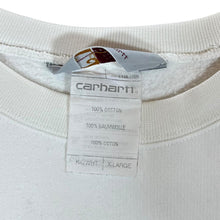 Load image into Gallery viewer, Carhartt &quot;Alien Army&quot; Embroidered Spellout White Crewneck Sweatshirt
