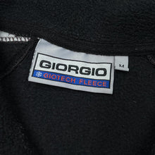 Load image into Gallery viewer, Early 00&#39;s GIORGIO Giotech Fleece Embroidered Big Spellout 1/4 Zip Pullover Fleece Sweatshirt
