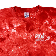 Load image into Gallery viewer, Vintage 90&#39;s THE PLAZA &quot;At Reno&quot; Souvenir Graphic Red Tie Dye Distressed Single Stitch T-Shirt
