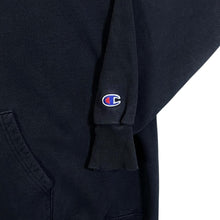 Load image into Gallery viewer, Vintage Champion Made In USA Embroidered Mini Logo Black Hoodie
