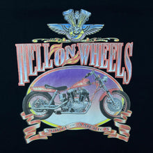 Load image into Gallery viewer, Vintage Hell On Wheels (1994) “Spirit Of America” Biker Graphic Black T-Shirt

