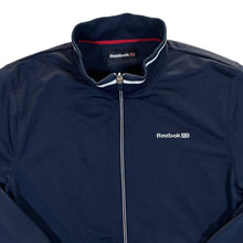 Load image into Gallery viewer, Early 00&#39;s REEBOK CLASSIC Mini Logo Navy Blue Zip Tracksuit Jacket
