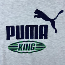 Load image into Gallery viewer, Vintage Puma King Embroidered Logo Spellout Grey Crewneck Sweatshirt
