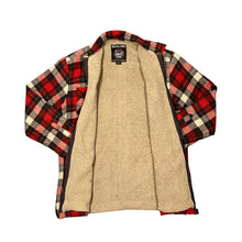 Load image into Gallery viewer, ATLAS FOR MEN Lumberjack Plaid Check Fleece Lined Zip Flannel Over Shirt
