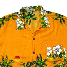 Load image into Gallery viewer, Vintage ADRIANI Hawaiian Tropical Floral Patterned Short Sleeve Open Collar Shirt

