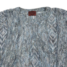 Load image into Gallery viewer, Vintage 90’s KNITPIA 3D Abstract Cosby Style Short Sleeve Knit Sweater Jumper
