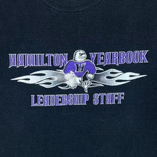Load image into Gallery viewer, HAMILTON YEARBOOK &quot;Leadership Staff&quot; College Spellout Graphic Black T-Shirt
