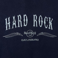 Load image into Gallery viewer, Hard Rock Cafe &quot;Gatlinburg&quot; Embroidered Souvenir Logo Navy Blue Crewneck Sweatshirt
