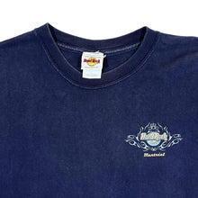 Load image into Gallery viewer, Vintage HARD ROCK CAFE &quot;Montreal&quot; Souvenir Logo Spellout Graphic Navy Blue T-Shirt
