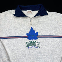 Load image into Gallery viewer, Vintage 90&#39;s STONERIVER TRADITION Embroidered Spellout 1/4 Zip Pullover  Sweatshirt
