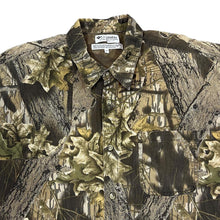 Load image into Gallery viewer, Early 00&#39;s COLUMBIA SPORTSWEAR Mossy Oak Camo Camouflage Pattern Short Sleeve Cotton Shirt
